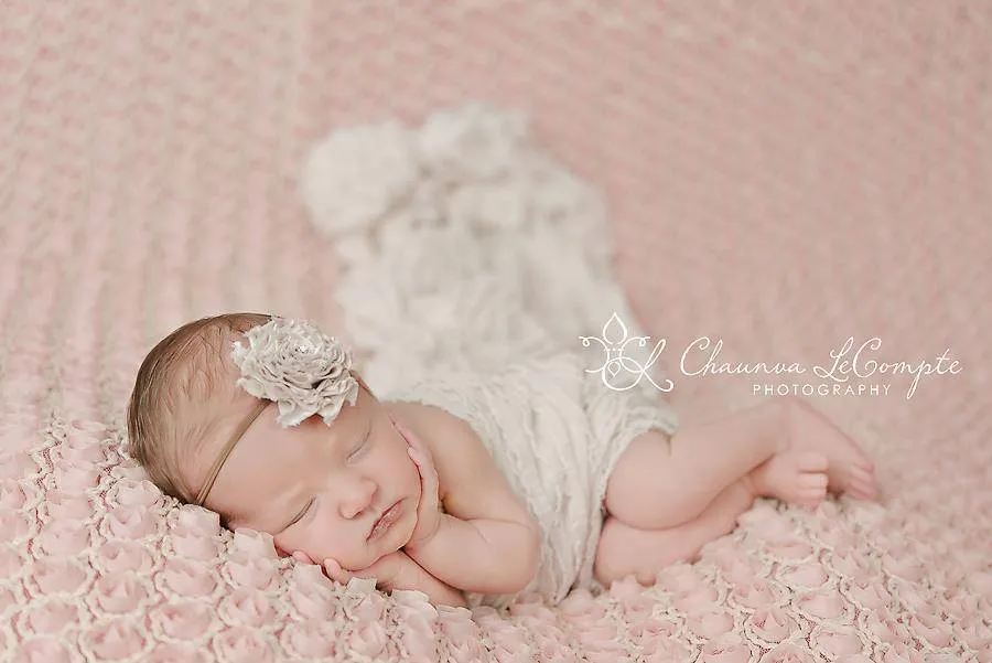 CLEARANCE Ruffle Stretch Knit Wrap in Cream 50X7