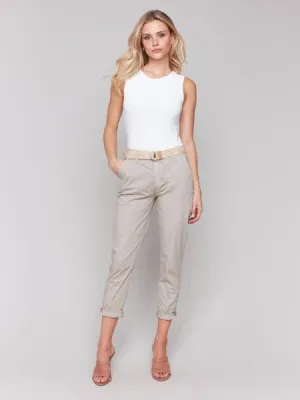 Slim Pant Leg w Belt | Griege