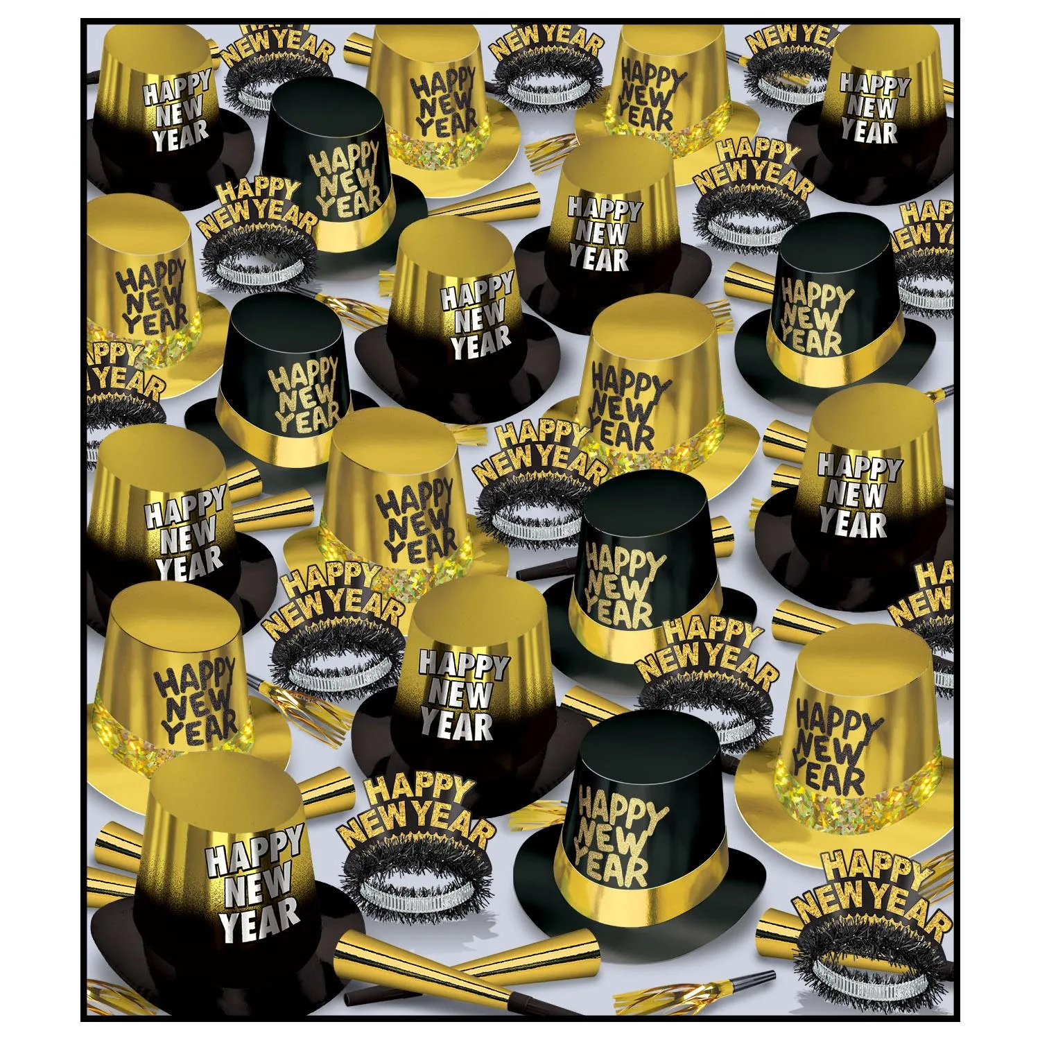 The Great New Year Party Kit for 300 People - Gold