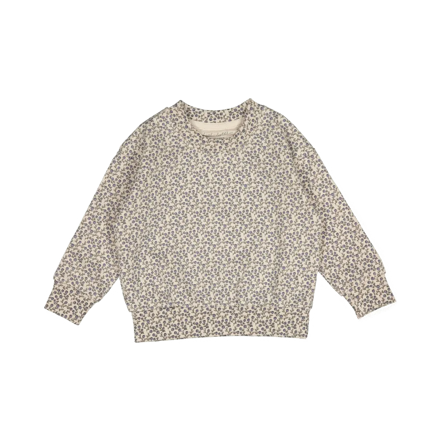 The Printed Sweatshirt - Blueberry